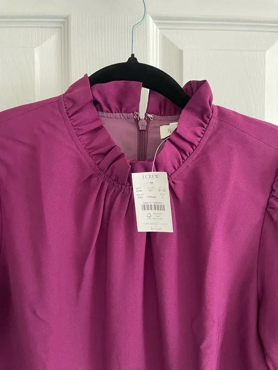 J. Crew Ruffleneck Shift Dress - Picture 3 of 5